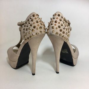 Gold Stud Platform heels